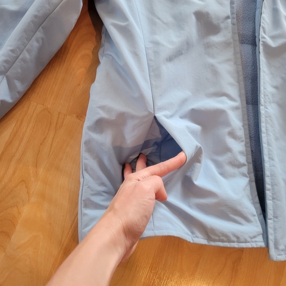 Old Navy Women's medium weight  hooded blue fall spring coat size M - Picture 3 of 6